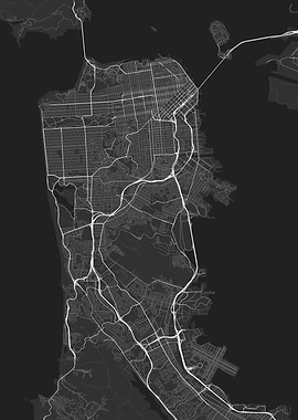 San Francisco USA Map