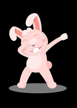 Dabbing dance rabbit