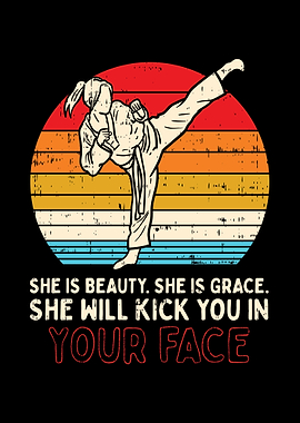 Beauty Grace Kick Karate