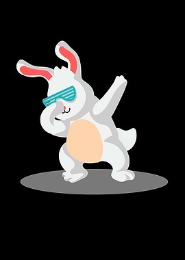 Dabbing dance rabbit