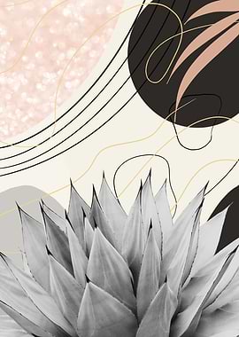 Abstract Agave Glam 1