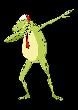 Dabbing dance frog