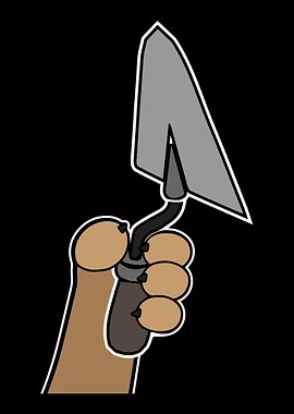 Dog Mason Trowel Gift