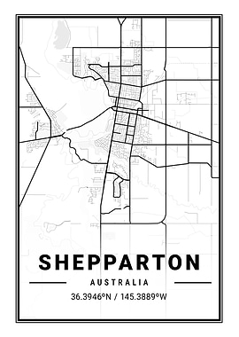 Shepparton Light City Map