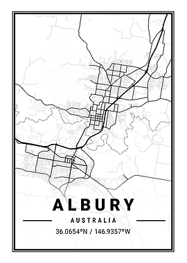 Albury Light City Map