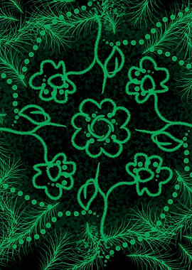 Fantasy Flowers Abstract