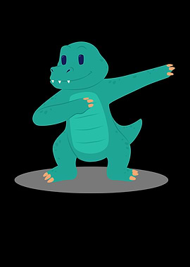 Dabbing dance crocodile