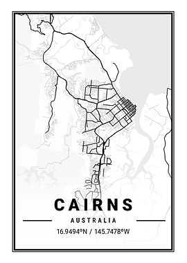 Cairns Light City Map