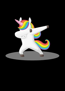 Dabbing dance unicorn