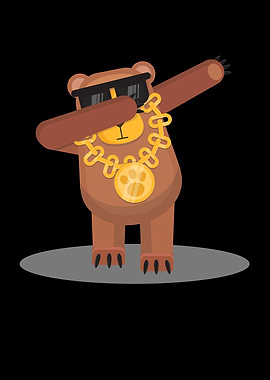 Dabbing dance bear