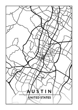 Map of Austin USA