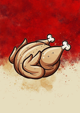 American meal of turkey