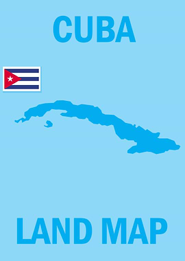 Cuba Land Map