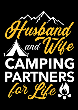 Husband and wife camping p