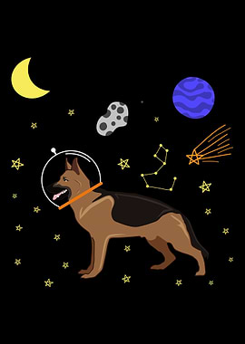Astronaut Dog Dog Lover