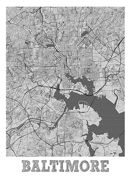 Baltimore Pencil StreetMap
