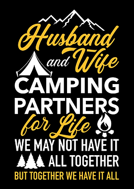 Husband and wife camping p