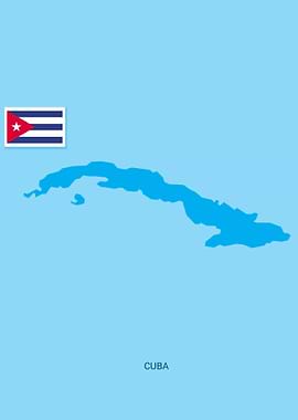 Cuba Land Map