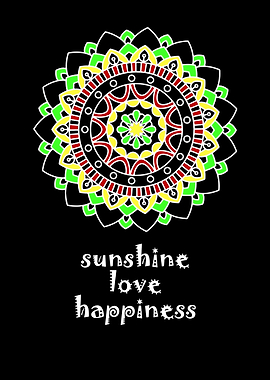 mandala sunshine love happ