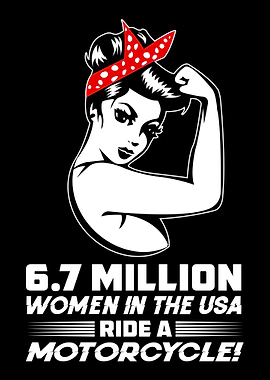 Strong Biker Woman