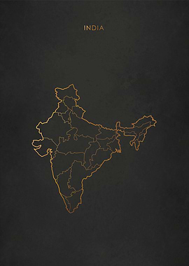 Gold India Map