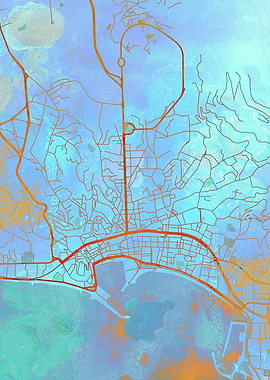 Casablanca Street Map