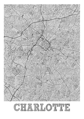 Charlotte Pencil StreetMap