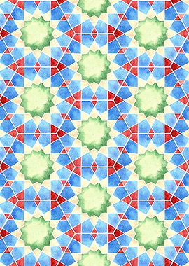 Floral Geometric Pattern01