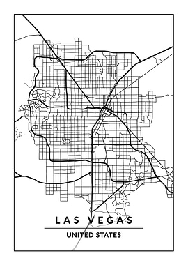 Map of Las Vegas USA