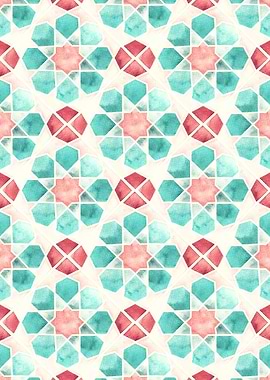 Floral Geometric Pattern05