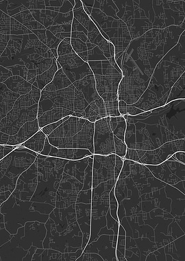 Winston Salem USA Map