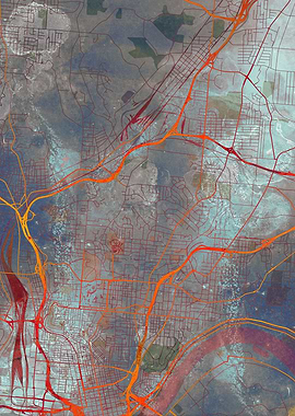 Cincinnati Street Map