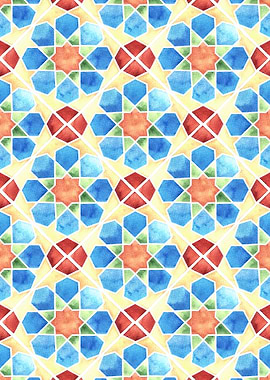 Floral Geometric Pattern04