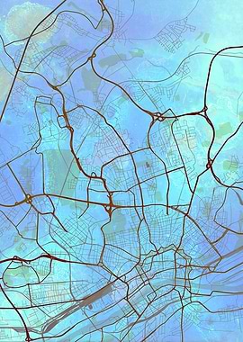 Frankfurt Street Map