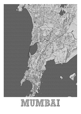 Mumbai Pencil Street Map