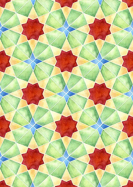 Floral Geometric Pattern10