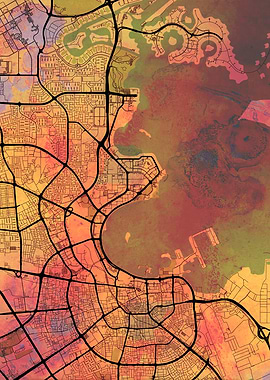 Doha Street Map