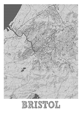 Bristol Pencil Street Map
