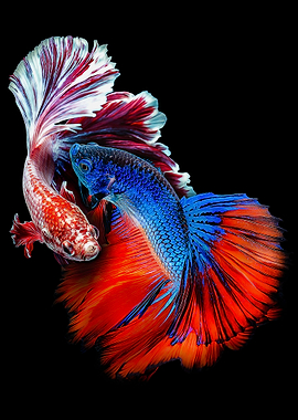 Swimming Betta Fish