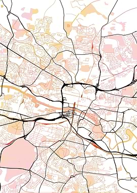 Glasgow Street Map