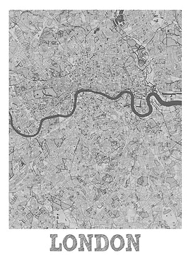 London Pencil Street Map