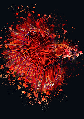 Aquascape Betta Fish