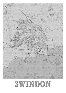 Swindon Pencil Street Map