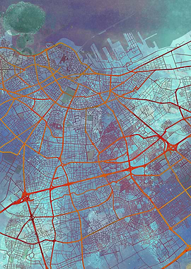 Casablanca Street Map