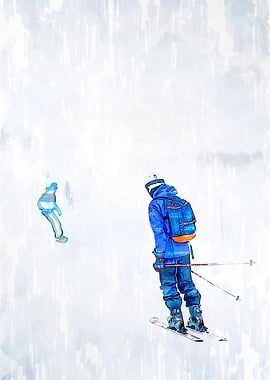 Skiers Mount Perisher