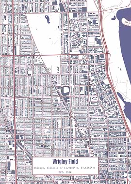 Wrigley Field Map