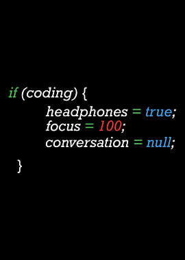 If Coding Headphones Focus