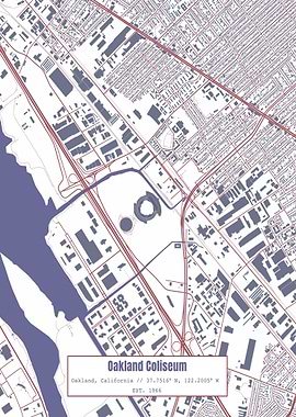 Oakland Coliseum Map