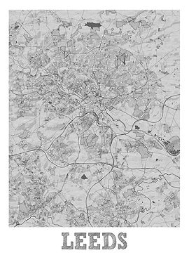Leeds Pencil Street Map