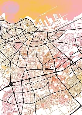 Casablanca Street Map